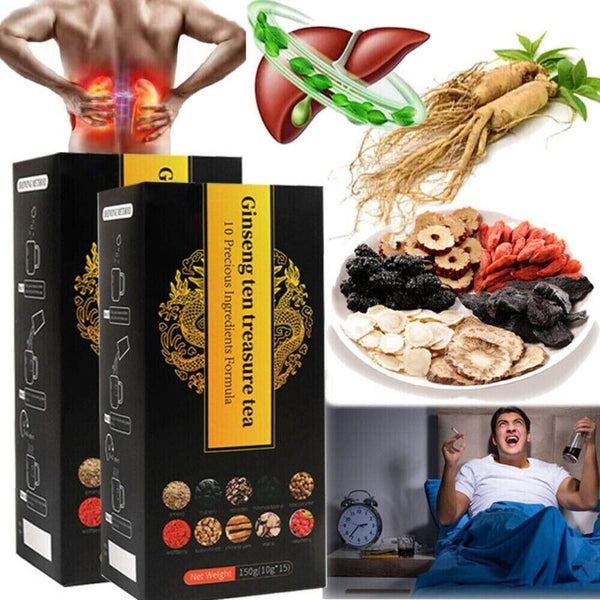 Ginseng Treasure Tea 10 Herbs Formula Medlar Premium
