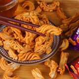 Crispy Shrimp Flavor Rolls Nostalgic Snack Mini Pack Seafood Crunchy Bites