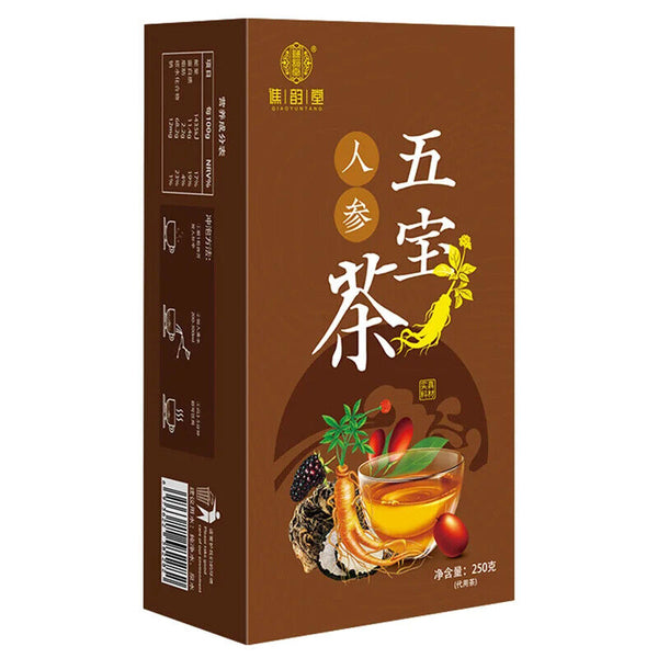 Ginseng Five Treasure Tea Healthy Herb Tea Bag 250g/8.8oz