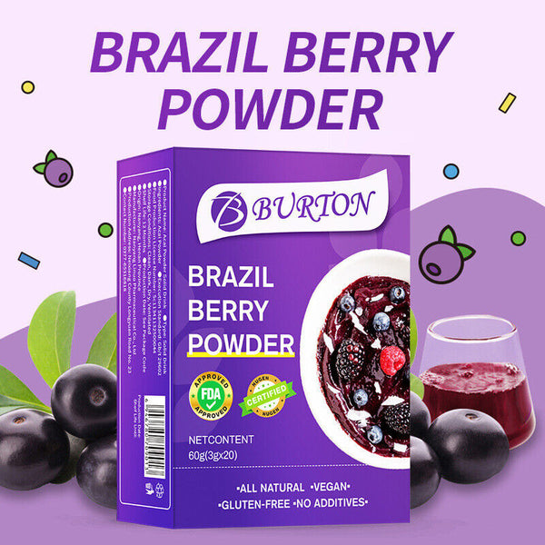 FDA Certified Brazil Berry Powder Rich in Anthocyanins Freeze-Dried Brazil Berry