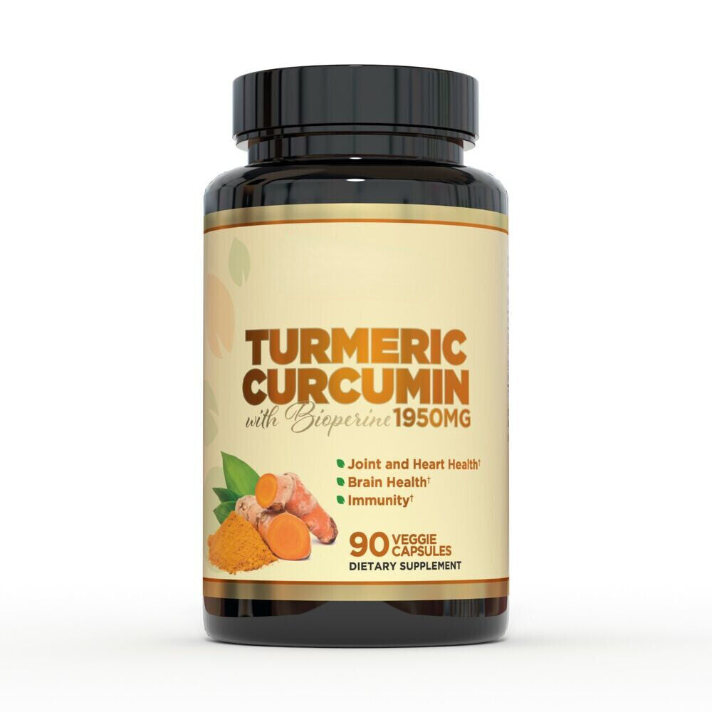 Boost immunity 100%Pure Turmeric Curcumin with Bioperine Health Care Secondary image