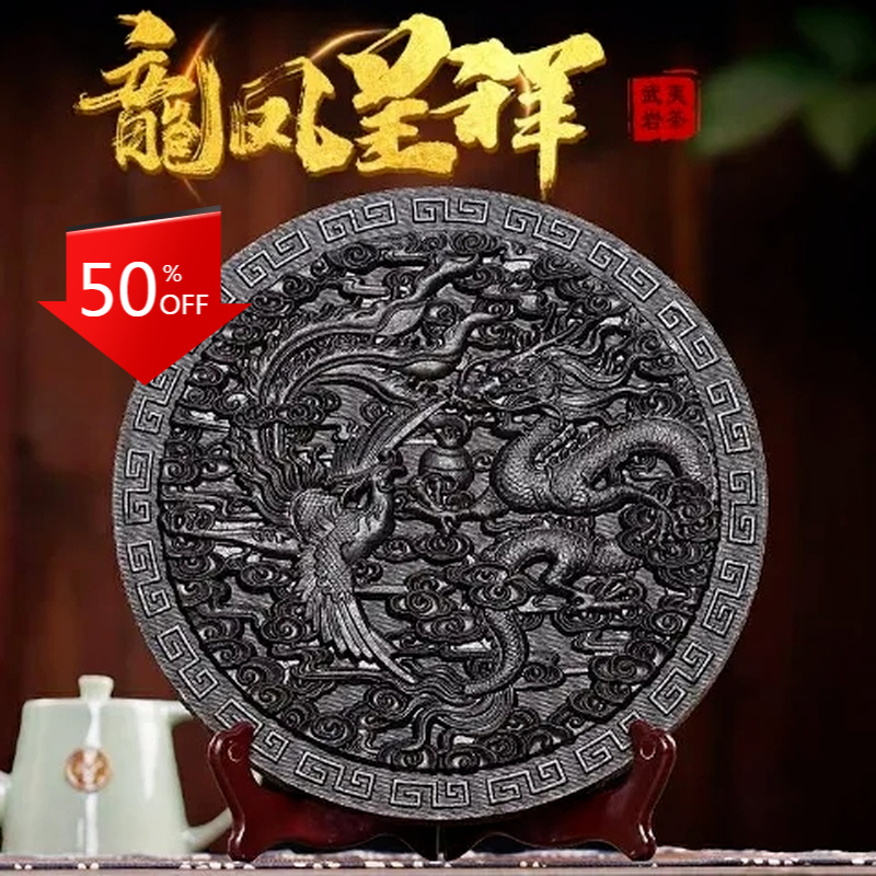 Dragon & Phenix Da Hong Pao Tea Cake Big Red Robe Tea 500g Wuyi Oolong Tea