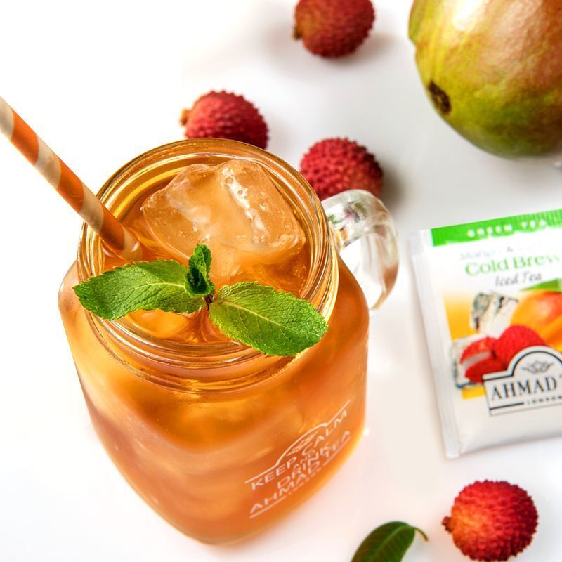 Man Mango Lychee Flavored Green Tea Cold Brew 20 Teabags Boxed Fruit Tea Bags Secondary image