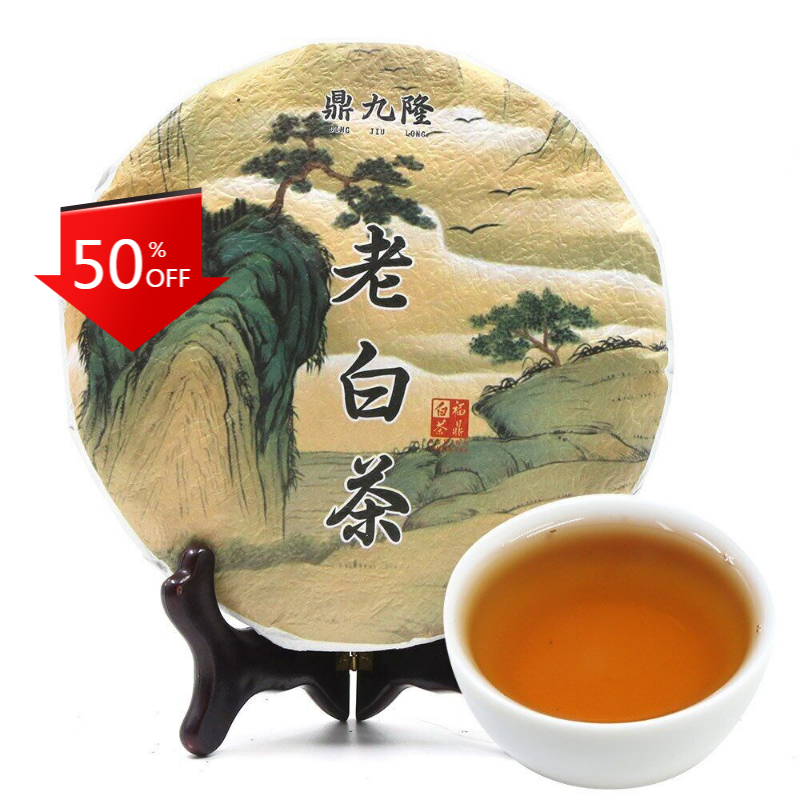 Landscape CHinese White Tea Old Bai Cha Tea Leaf Cake 350g Health Tea Secondary image
