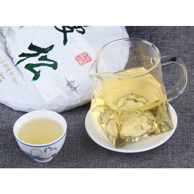 Yunnan Pu'er Tea Healthy Drinking Gift Tea 357g Man Song Cha Tea Cake Tea