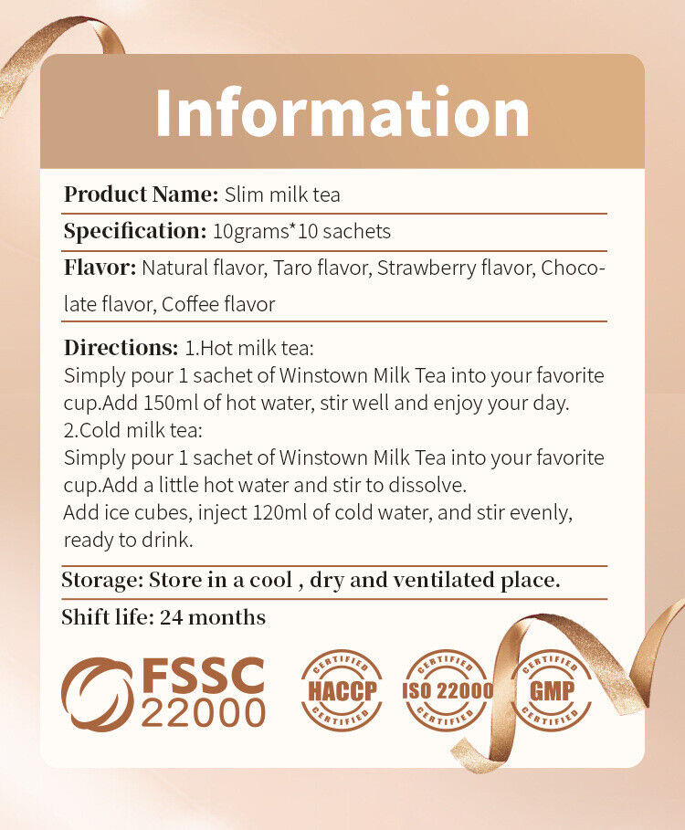 Custom Slim Tea Slimming Meal Replacement Herbal Supplements Powder Weight Loss
