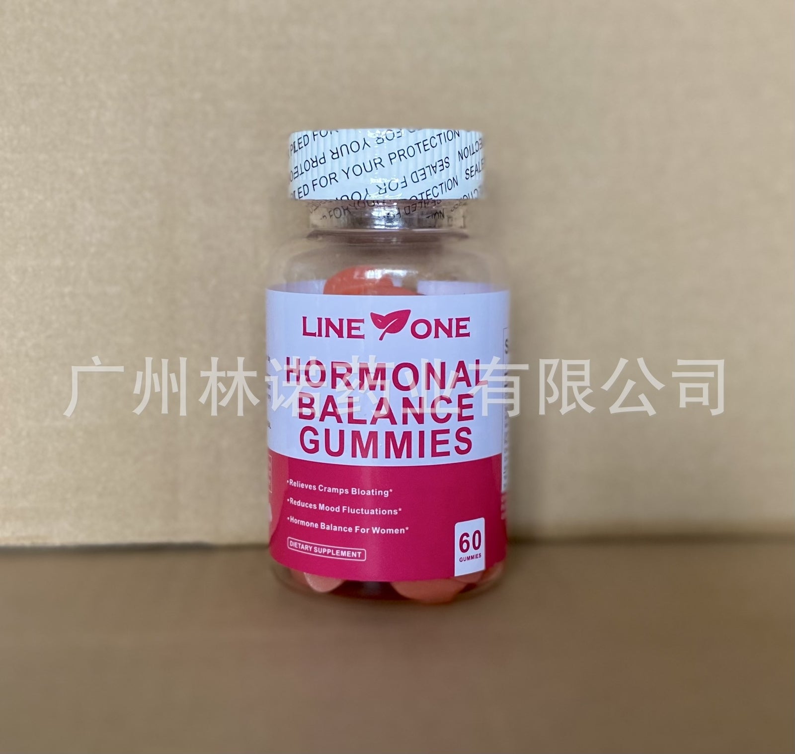 2 bottles Hormonal Balance PMS Relief 60 Gummies-Strawberry flavor