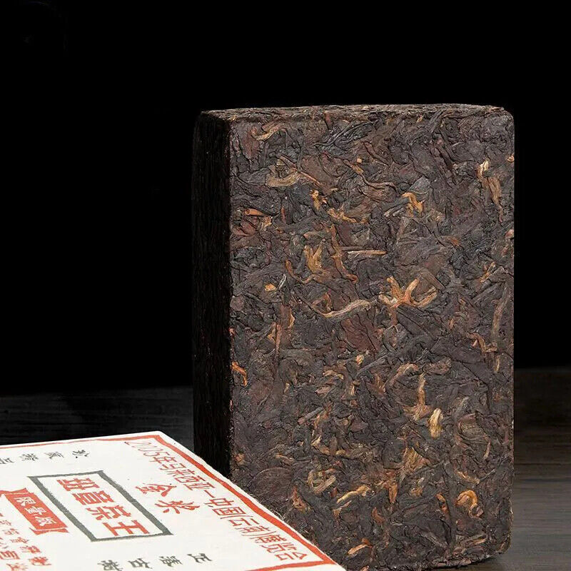 500g Banzhang Tea Puerh Ripe Tea Brick Ancient Tree Golden Bud Pu-erh Cooked Tea
