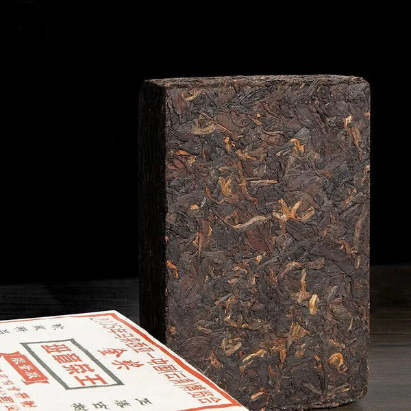 500g Banzhang Tea Puerh Ripe Tea Brick Ancient Tree Golden Bud Pu-erh Cooked Tea