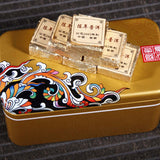 Cooked Puerh Yellow Iron Box Yunnan 250g Ripe Puer Tea Brick Old Pu'er Black Tea