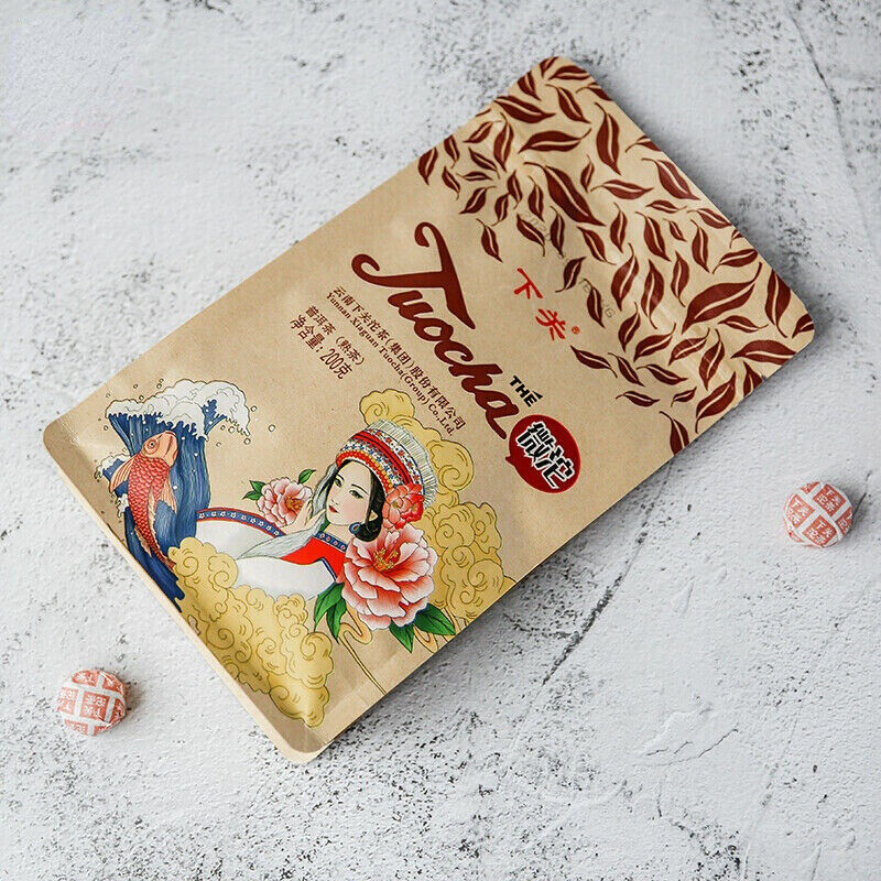 XIAGUAN Brand Wei Tuo Pu-erh Tea Mini Tuo Cha Top 200g Ripe Puer Tea Shu Tuocha