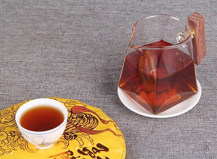 Ripe Puer Tea Cake Fermented Puerh Cha Bing Menghai Cheng Xiang 357g/12.59oz