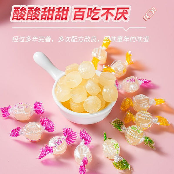 Retro Assorted Fruit Hard Candy - Tangy Sour Sweets