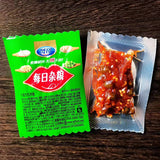 Spicy mixed pack multi flavored vegetarian beef tendon snacks
