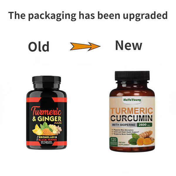 Turmeric Curcumin with Ginger + Black Pepper Joint Pain Maxx Strength Capsules