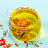 Pumpkin Bamboo Leaf Herbal Tea Pyramid Bags Floral Health Support Blend