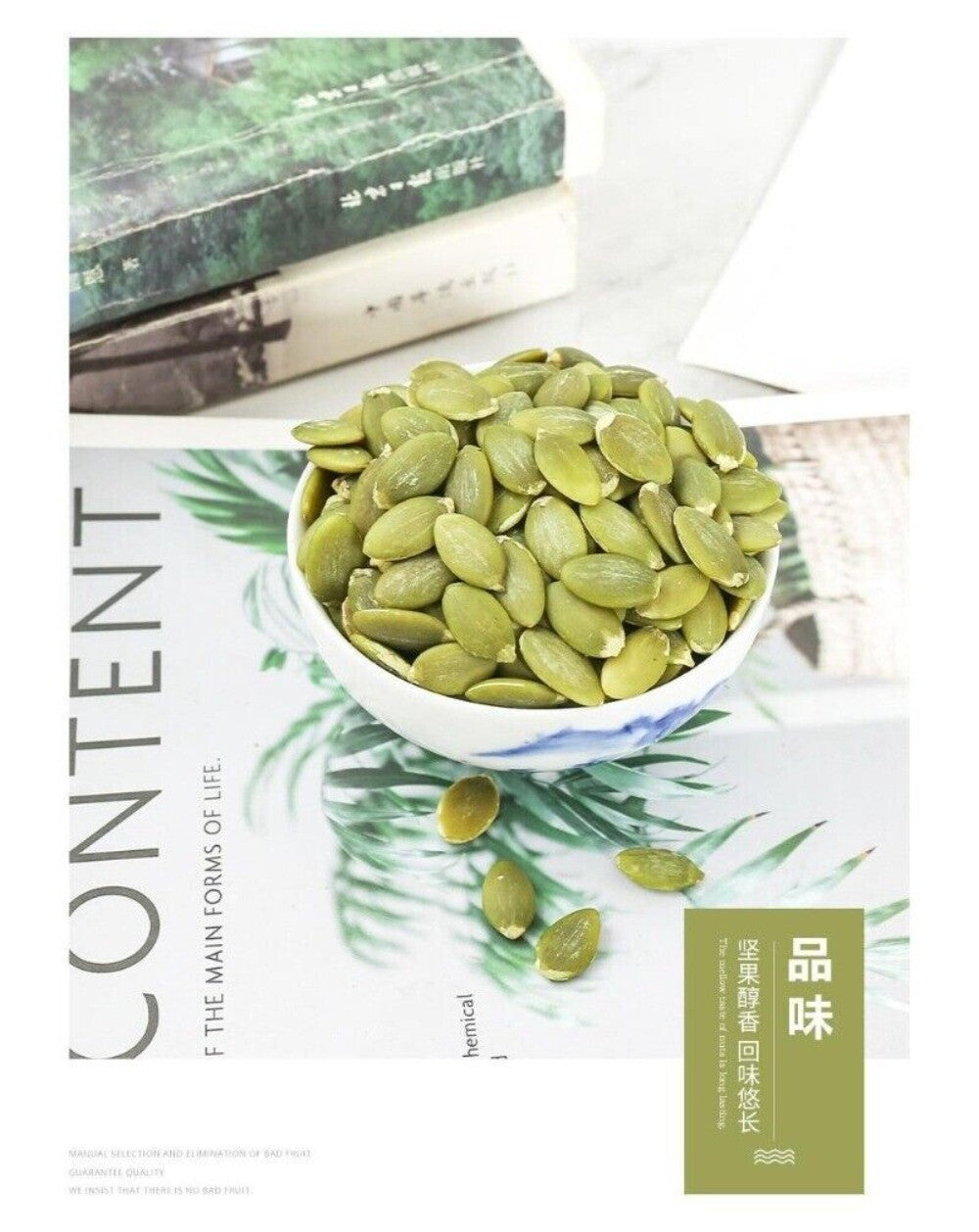 Large Pumpkin Seed Kernels 500g Original Flavor Premium Canned Snack