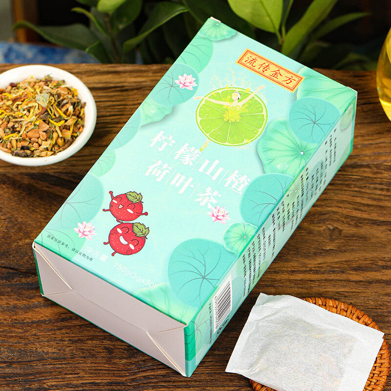 150g Lemon Hawthorn Lotus Leaf Tea Non-fat Flow Tea Bags Infusion Healthy Tea Secondary image