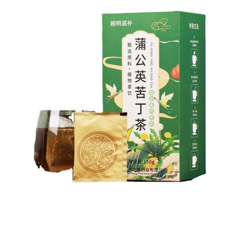 150g Dandelion bitter tea wrapped Honeysuckle peppermint infusion health tea bag Main image