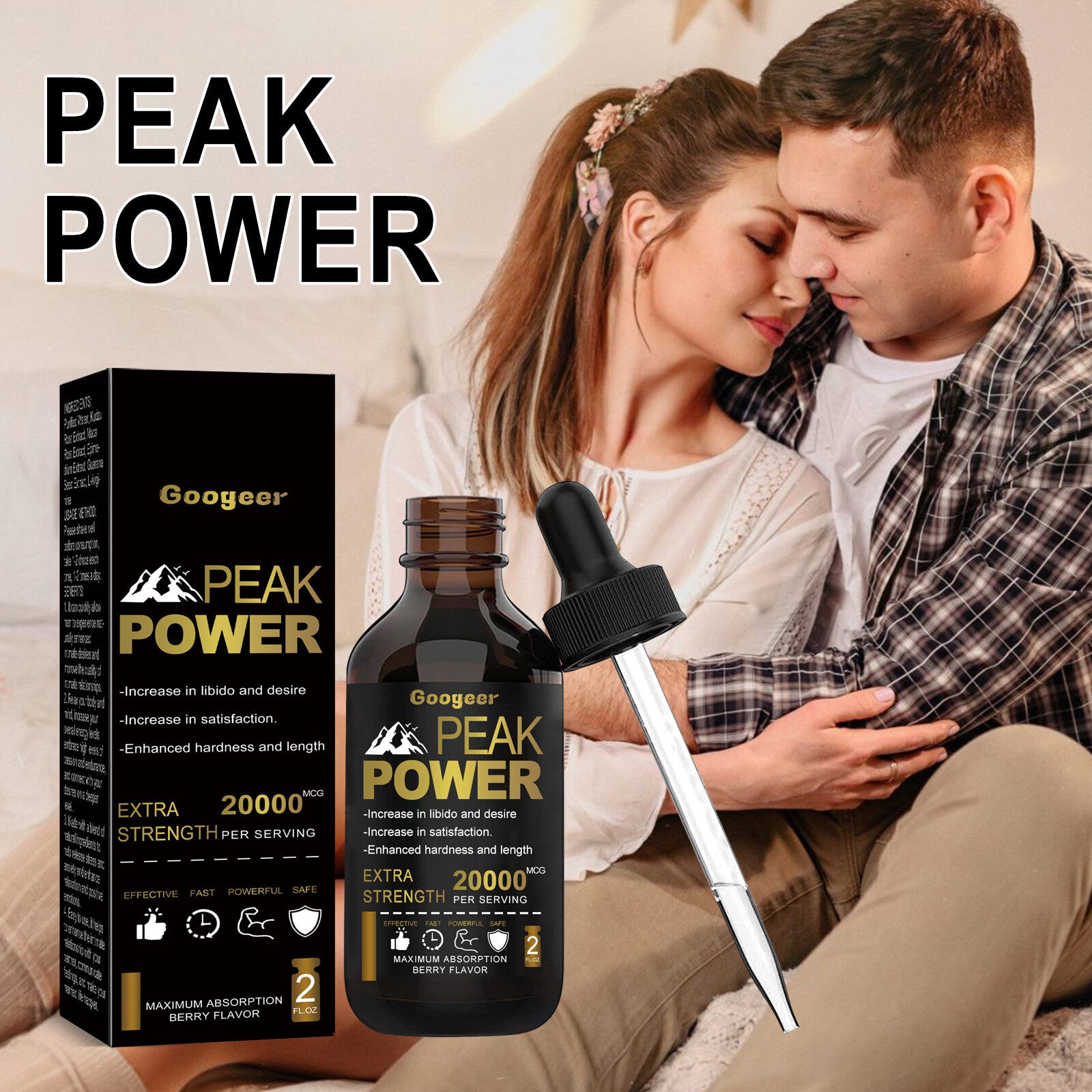 Peak power Natural Male Strengthening Drops 60ml