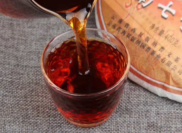 Ten Years Old Fragrance Yunnan Pu'er Qizi Cake Tea Ripe Cake Tea Cake 500g
