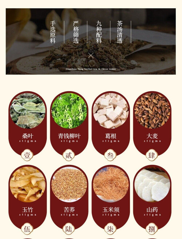 Detox Tea - Blended with Qing Qian Liu, Mulberry Leaf and Kudzu 30 Tea Bags
