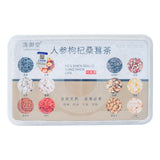 Ginseng Goji Mulberry Tea Small Jar 30 Boxes Herbal Wellness Tea