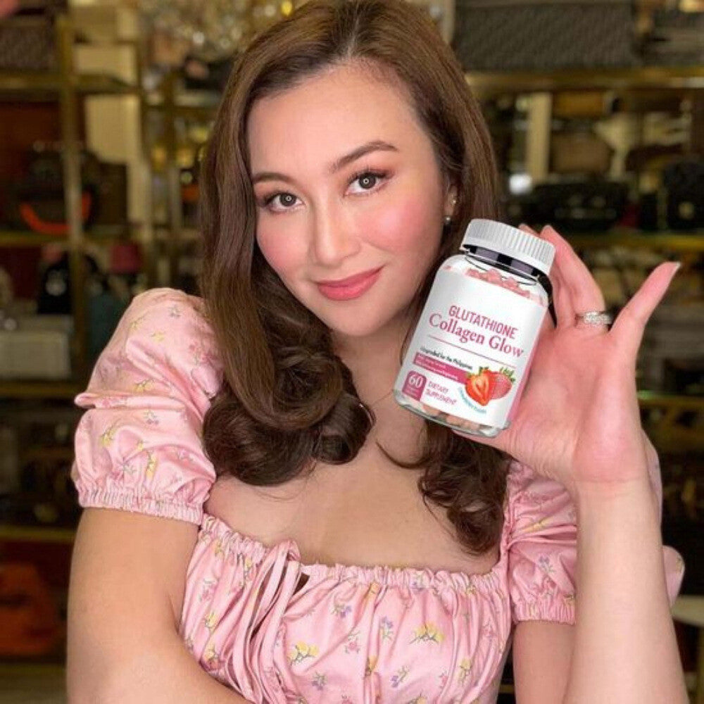 Nature Glow Glutathione Collagen - Strawberry Flavor/60 Organic Chewable Gummies