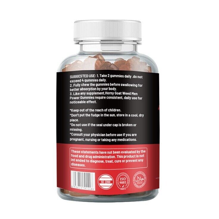Horny Goat Weed Men Power Gummies MACA Health Gummies