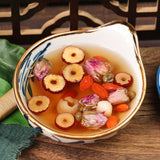 Longan Red Date Goji Tea + Rose 10-Treasure Blend - Chinese Herbal Tea