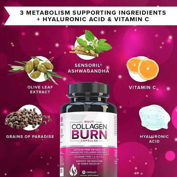 Skin Whitening Brightening Anti-aging Collagen Burn Capsules 60 Capsules