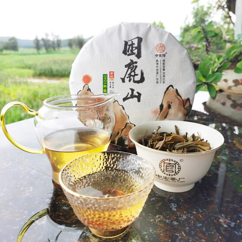 Top Zhonghongying KunLushan Cha Ancient Tree Tea 357g Organic Pu'er Spring Tea