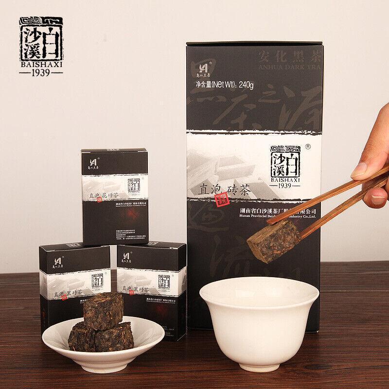 240gInstant Assorted Black Tea Brick Healthy Drink Premium Anhua Fu Cha Dark Tea Secondary image