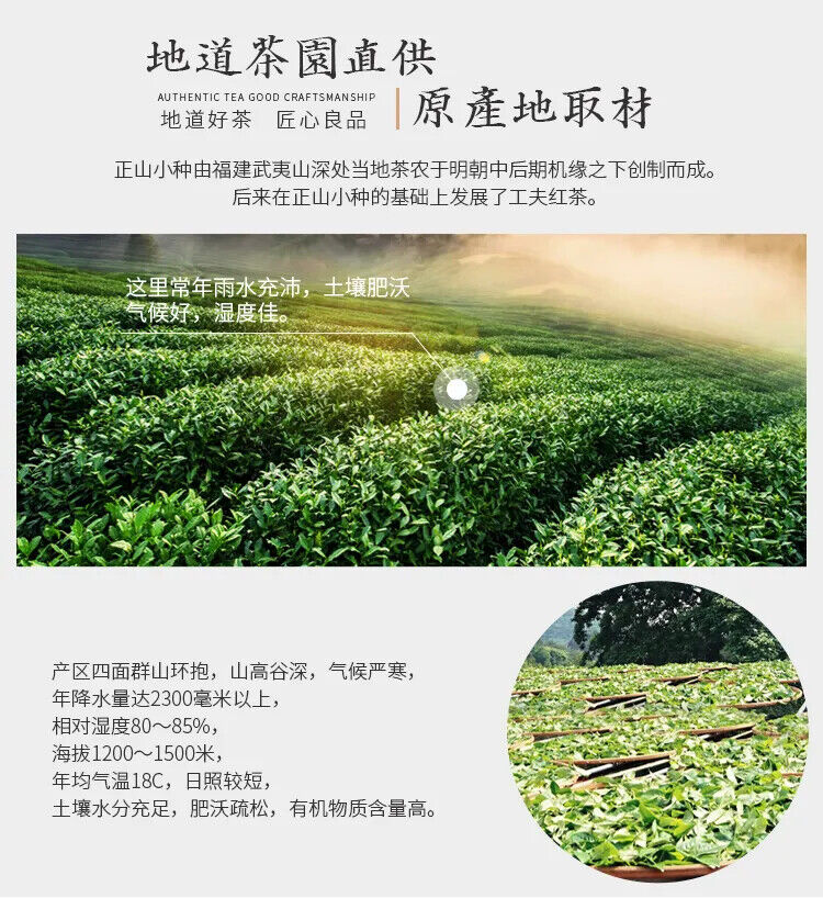 High Quality Zhengshanxiaozhong Black Tea Lapsang Souchong  Green Food 250g