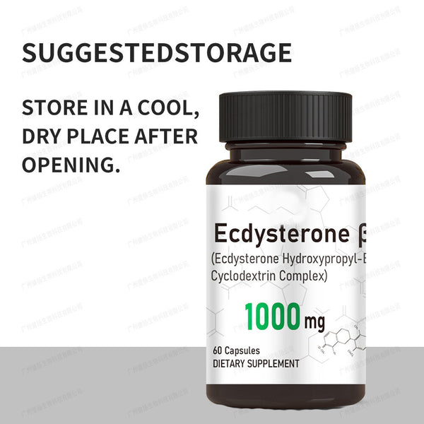 100% Natural Ecdysterone Capsules Health Care 60 Capsules