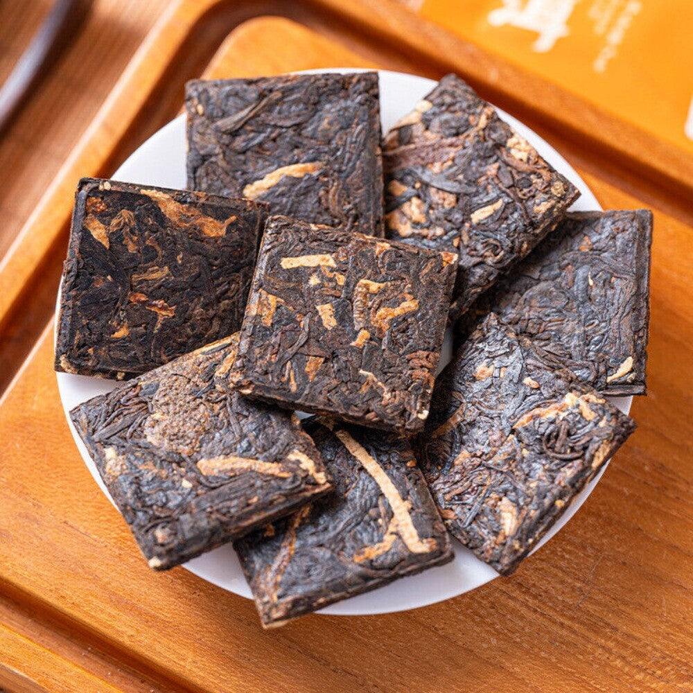Pu Erh Tea with Dried Tangerine Peel Golden Silk Aged Premium Ripe Blend