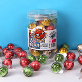 30pcs Fruit Flavored 3D Gummy Ball Candy Spherical Gum Eyeball Gummy Candy