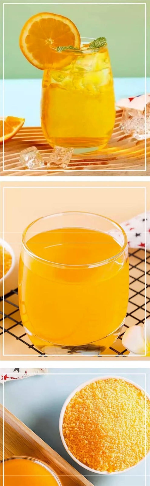 Citrus Powder Instant Drink Granules Fruit Flavor Beverage Single Pack