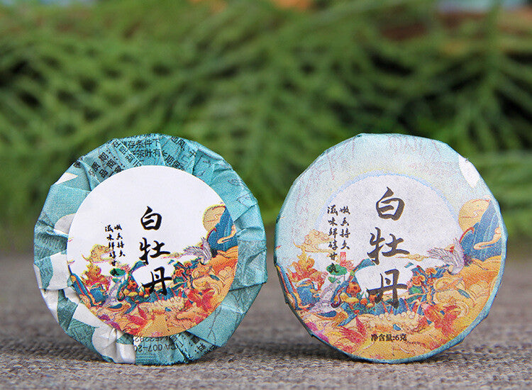 500g White Peony Thin Tea Cake Yunnan Aged White Tea Cake High Mountain