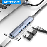 USB C Hub High Speed 4 Ports Multi Type C to USB 2.0 Hub Splitter Adapter