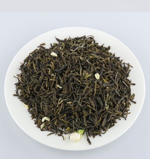 Strong Flavor Jasmine Flower Tea Loose Leaf 125g Can New Green Tea