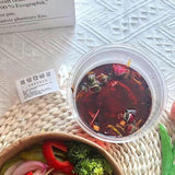 Blueberry Peach Fruit TeaHigh-value fruitsEye careBeauty and beautyFloral tea