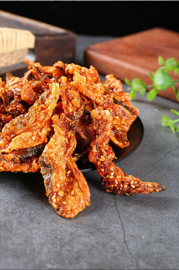 Crispy Baked Cod Fish Skin 248g Canned Ready to Eat High Protein Seafood Snack