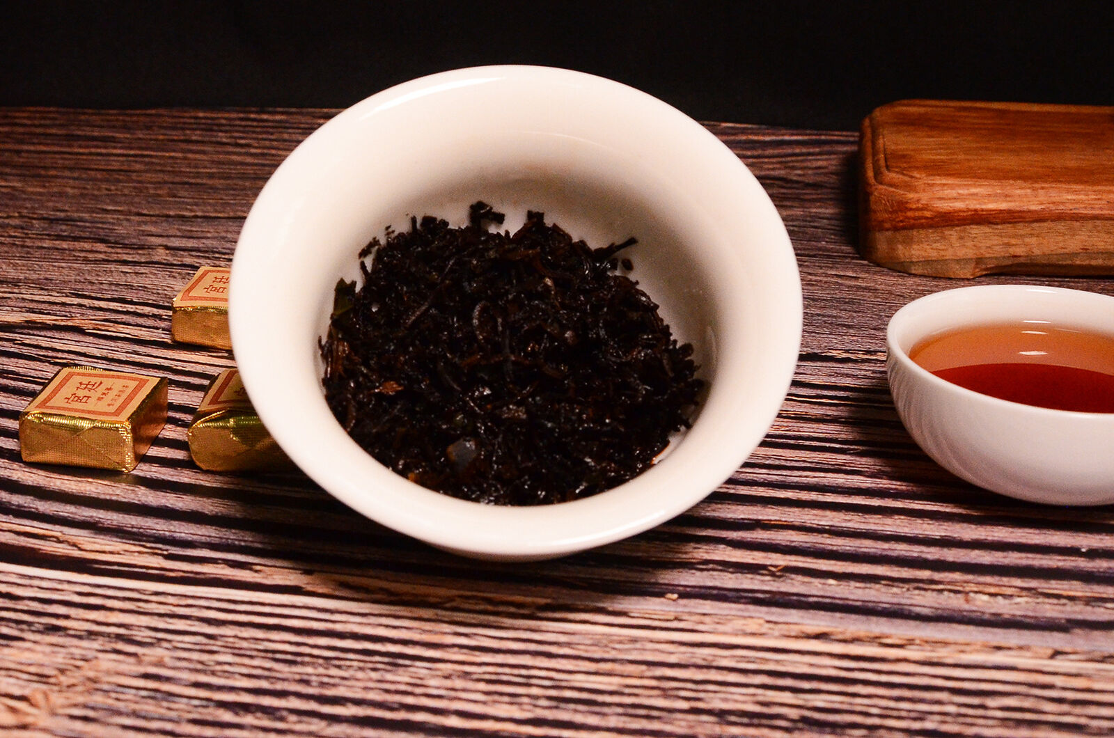 Yunnan Jindian small square brick black tea leaves glutinous fragrance brick tea