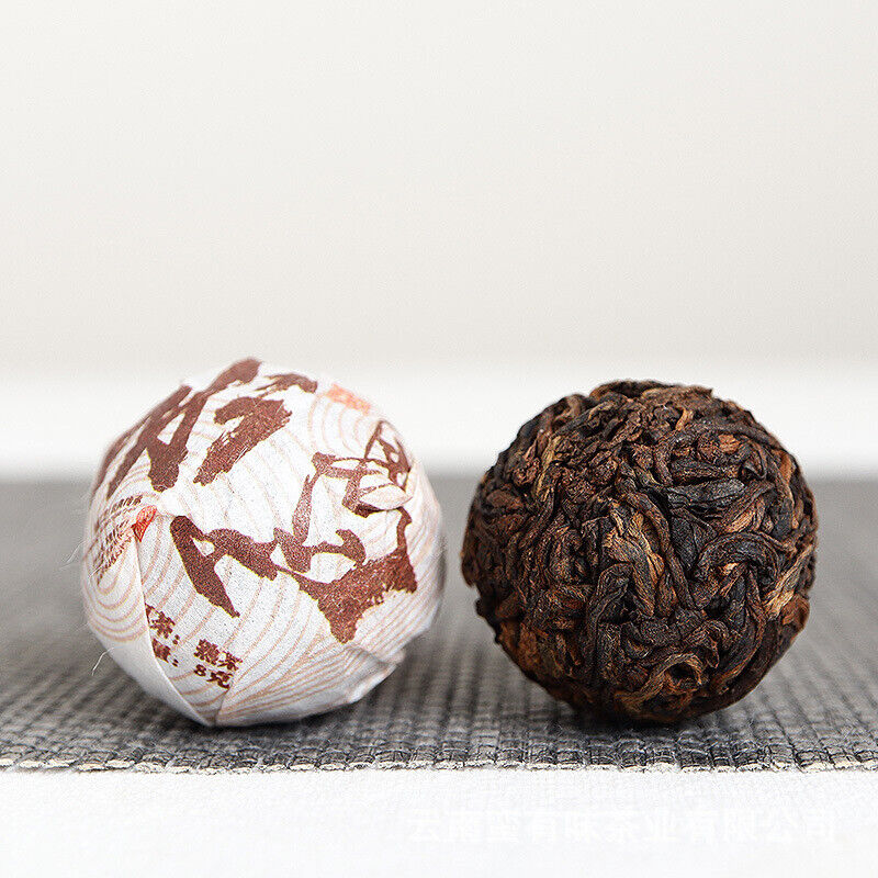 500g Yunnan Pu'er Tea Icelandic Ripe Dragon Pearl 8g Ripe Tea Thin Slices Secondary image