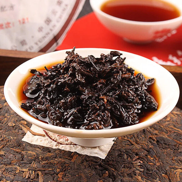 Yunnan Puer Tea Cake 9978 Shu Puer Qi Zi Bing 357g Lao Tong Zhi Brand Puerh Cha