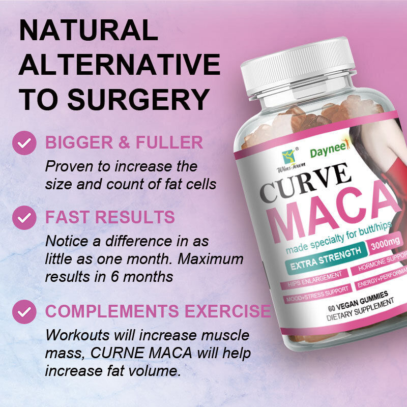 Curve Maca Gummies Butt Enhancement Gummy 3g* 60 pcs/bottle