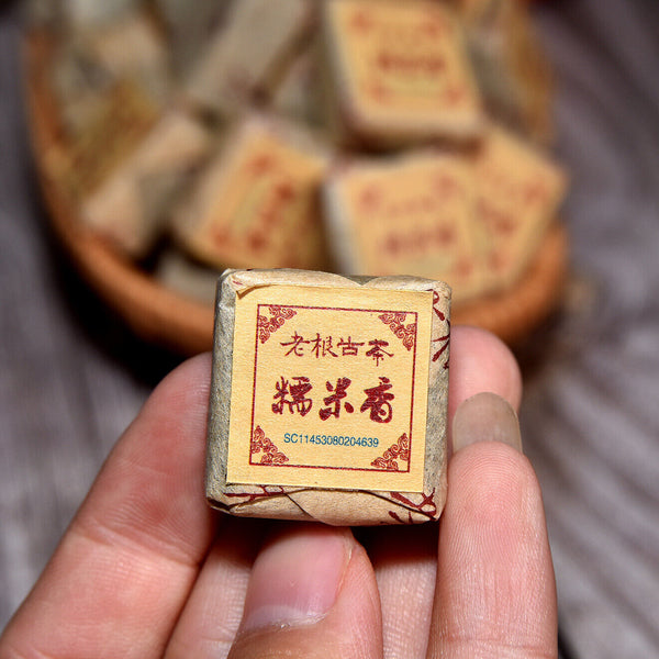 500g Yunnan Pu'er tea glutinous fragrant ripe tea mini small square brick tea