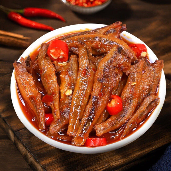 Perfect for Snacking,Spicy Fish Snacks 25 Packs Ready to Eat Small Pack