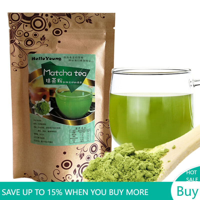 100g Japanese Matcha Green Tea Powder 100% Natural Organic Slimming Tea FOOD Main image